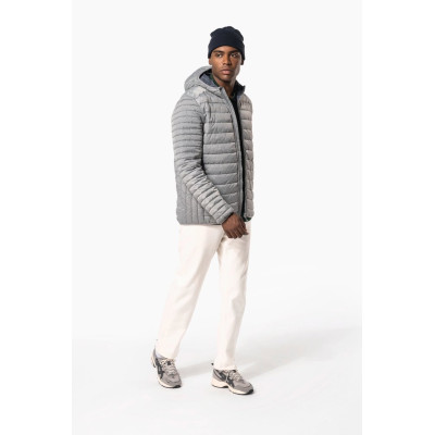 Men's lightweight hooded padded jacket